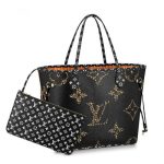 Louis Vuitton Neverfull MM Black M44676 Cream M44716