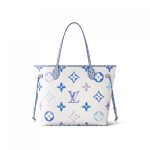 Louis Vuitton M22979 Neverfull MM Blue Monogram