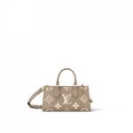 Louis Vuitton M23641 OnTheGo East West Dove/Cream Bicolor Monogram Empreinte Leather