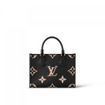 Louis Vuitton Onthego PM M45659 Black Beige