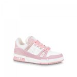 Louis Vuitton Trainer Sneaker Pink White 1ABOEI